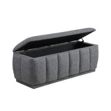 Derby Light Gray Storage Bench from Homelegance - Luna Furniture