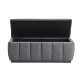 Derby Light Gray Storage Bench from Homelegance - Luna Furniture