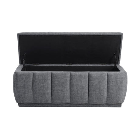 Derby Light Gray Storage Bench from Homelegance - Luna Furniture
