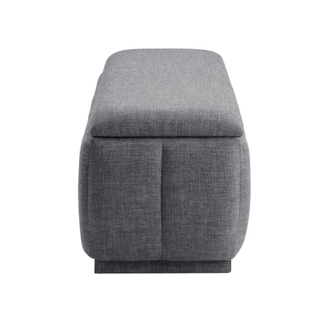 Derby Light Gray Storage Bench from Homelegance - Luna Furniture