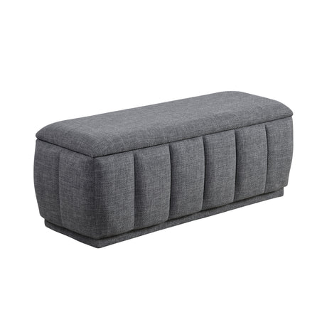Derby Light Gray Storage Bench from Homelegance - Luna Furniture