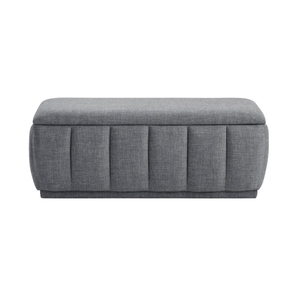 Maize Gray Storage Bench