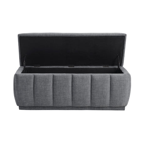 Maize Gray Storage Bench from Homelegance - Luna Furniture