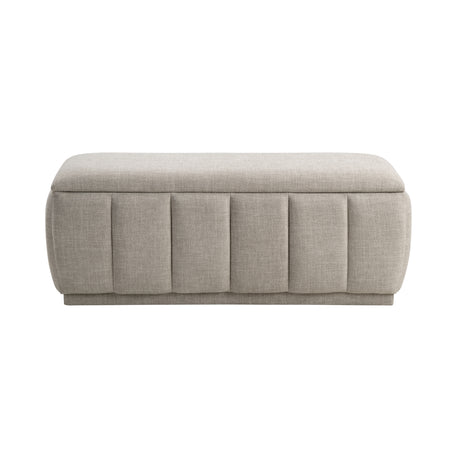 Maize Taupe Storage Bench from Homelegance - Luna Furniture