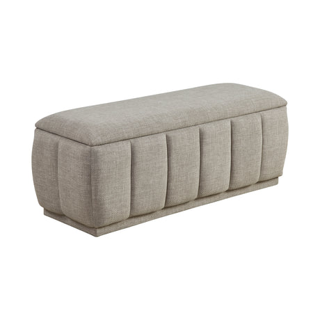 Maize Taupe Storage Bench from Homelegance - Luna Furniture