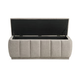 Maize Taupe Storage Bench from Homelegance - Luna Furniture