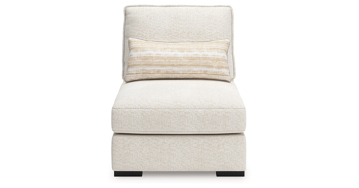 Donelson Creek Vanilla Armless Chair from Ashley Furniture - Luna Furniture