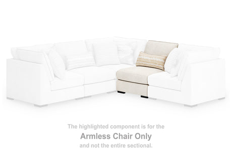 Donelson Creek Vanilla Armless Chair from Ashley Furniture - Luna Furniture
