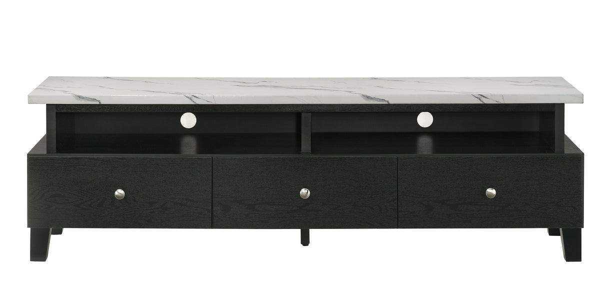 Alina Black Tv Stand from Crown Mark - Luna Furniture