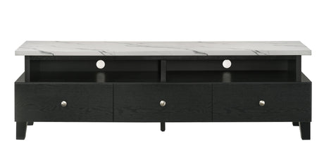 Alina Black Tv Stand from Crown Mark - Luna Furniture
