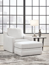 Maitelynn Sofa, Loveseat, Chair and Ottoman in Chalk from Ashley Furniture - Luna Furniture