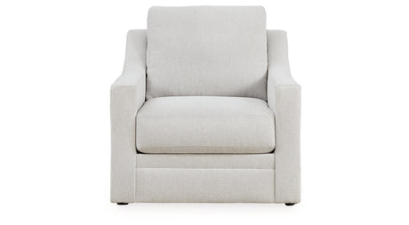 Maitelynn Chair and Ottoman in Chalk from Ashley Furniture - Luna Furniture