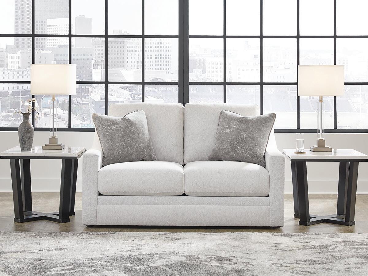 Maitelynn Chalk Loveseat from Ashley Furniture - Luna Furniture