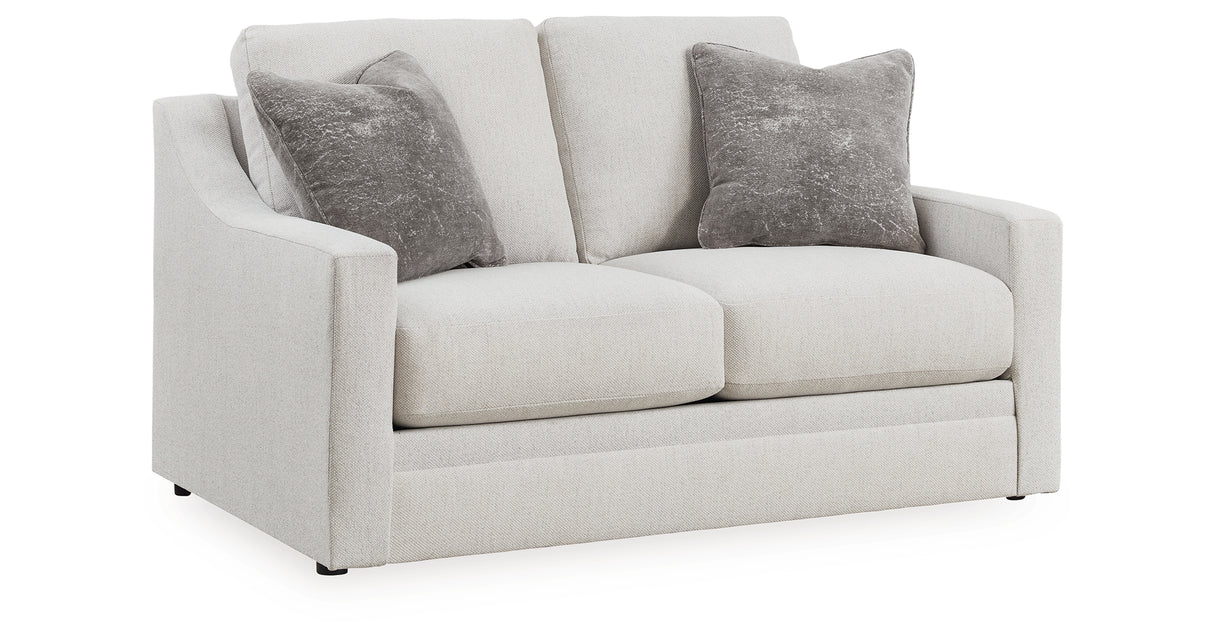 Maitelynn Sofa, Loveseat, Chair and Ottoman in Chalk from Ashley Furniture - Luna Furniture