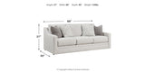 Maitelynn Sofa, Loveseat, Chair and Ottoman in Chalk from Ashley Furniture - Luna Furniture