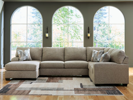 Seyler Lane Hemp 3-Piece LAF Chaise Sleeper Sectional from Ashley Furniture - Luna Furniture