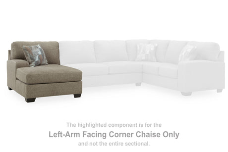 Seyler Lane Hemp Left-Arm Facing Corner Chaise from Ashley Furniture - Luna Furniture