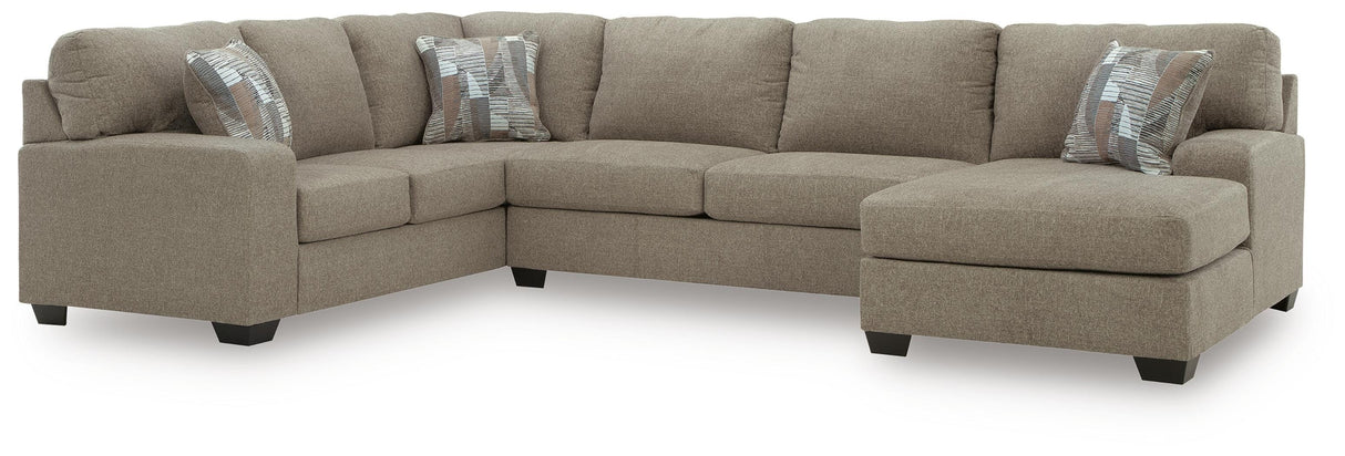 Seyler Lane Hemp 3-Piece RAF Chaise Sleeper Sectional from Ashley Furniture - Luna Furniture