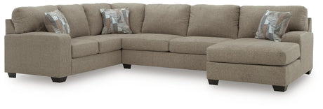 Seyler Lane Hemp 3-Piece RAF Chaise Sleeper Sectional from Ashley Furniture - Luna Furniture