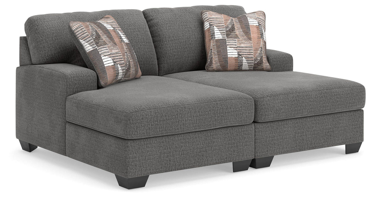 Clarington Greystone 2-Piece Super Chaise from Ashley Furniture - Luna Furniture