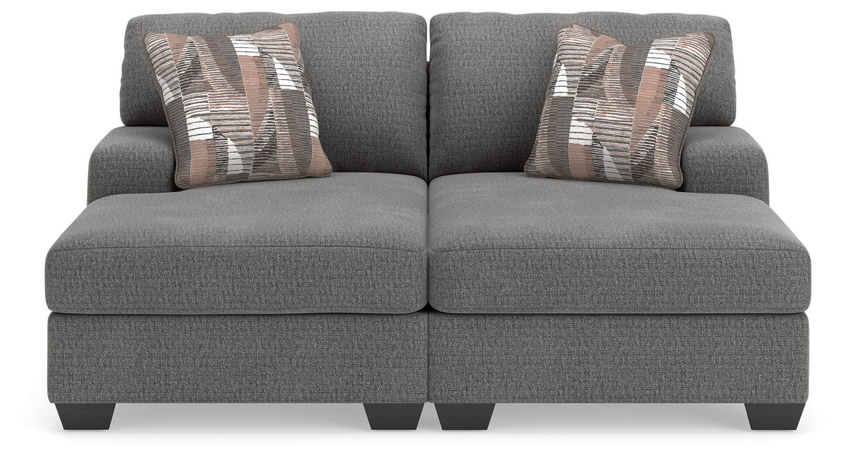 Clarington Greystone 2-Piece Super Chaise from Ashley Furniture - Luna Furniture