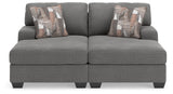 Clarington Greystone 2-Piece Super Chaise from Ashley Furniture - Luna Furniture