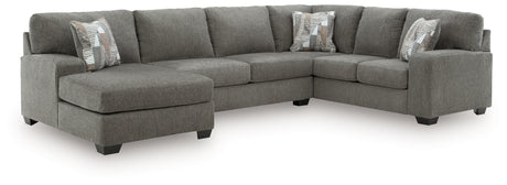 Clarington Greystone 3-Piece Sectional with Chaise from Ashley - Luna Furniture