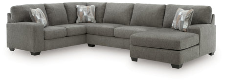 Clarington Greystone 3-Piece Sectional with Chaise from Ashley - Luna Furniture