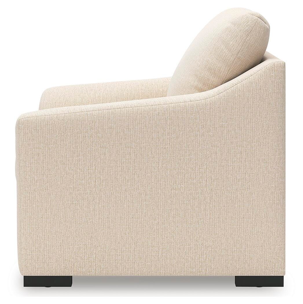 Lango Jute Chair and Ottoman from Ashley Furniture - Luna Furniture