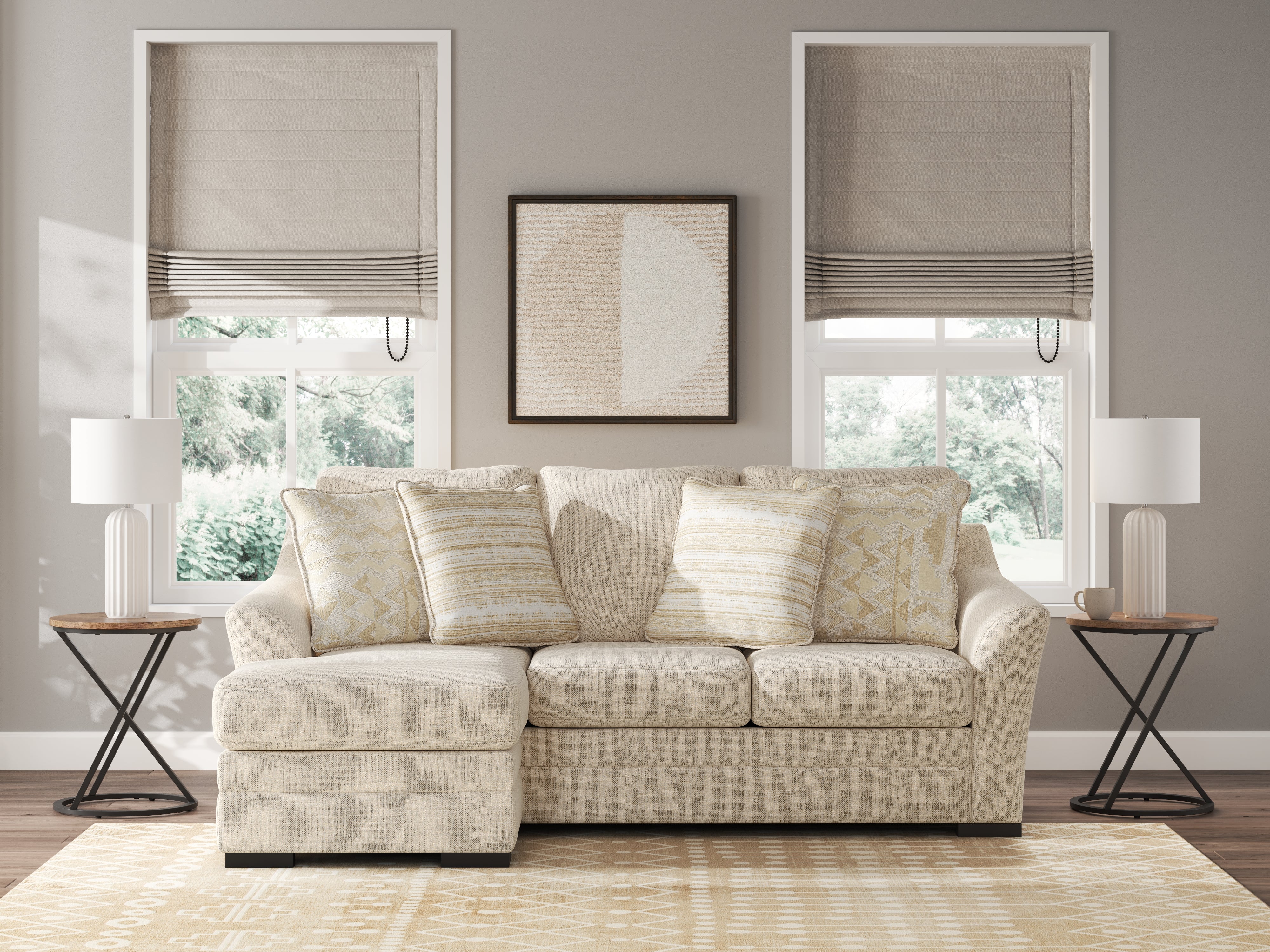 Lango Jute Queen Sofa Chaise Sleeper – Luna Furniture