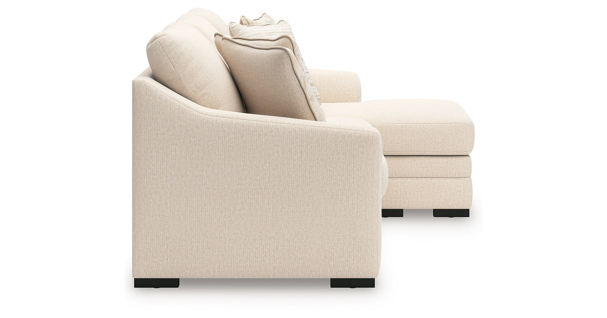 Lango Jute Queen Sofa Chaise Sleeper from Ashley Furniture - Luna Furniture