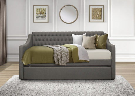 Adra Black Twin Daybed with Trundle from Homelegance - Luna Furniture