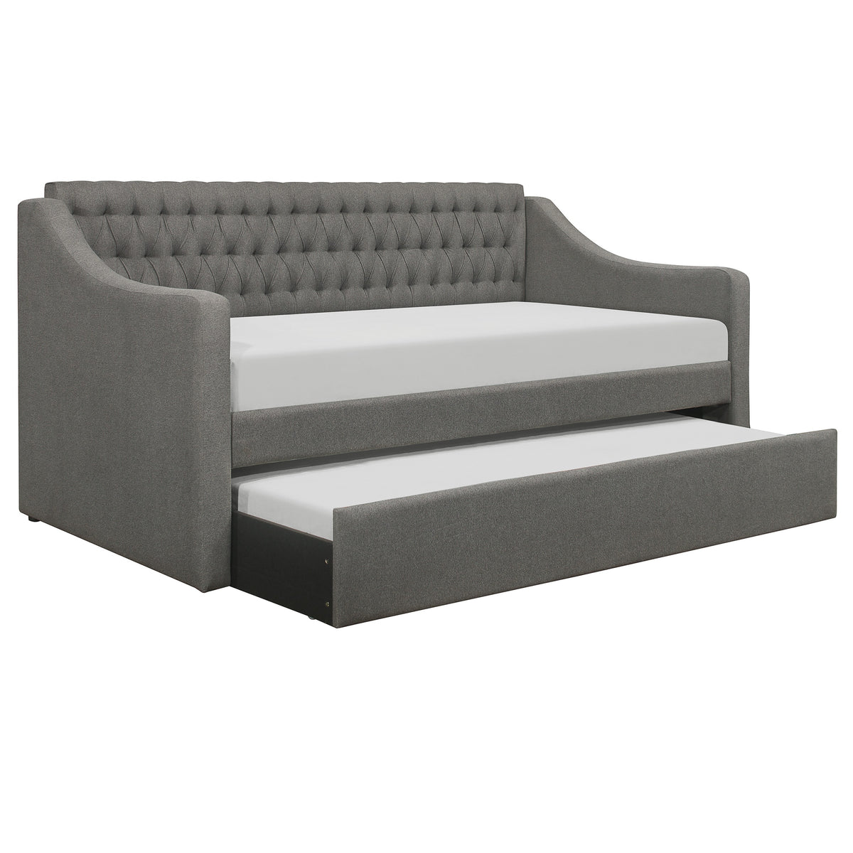 Adra Black Twin Daybed with Trundle from Homelegance - Luna Furniture