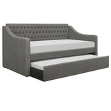 Adra Black Twin Daybed with Trundle from Homelegance - Luna Furniture