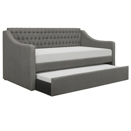 Adra Black Twin Daybed with Trundle from Homelegance - Luna Furniture