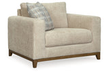 Parklynn Desert Oversized Chair and Ottoman from Ashley - Luna Furniture