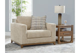 Parklynn Desert Oversized Chair and Ottoman from Ashley - Luna Furniture