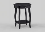 Jacie Black Chairside Round End Table from Crown Mark - Luna Furniture