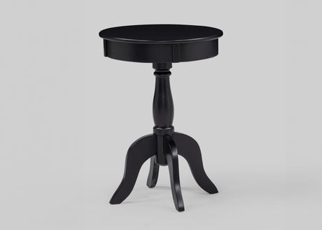Romy Black Chairside Round End Table from Crown Mark - Luna Furniture