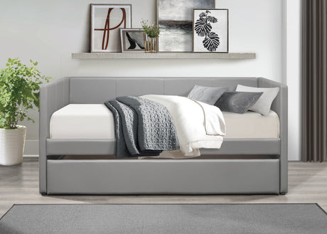 Roland Gray Daybed with Trundle from Homelegance - Luna Furniture
