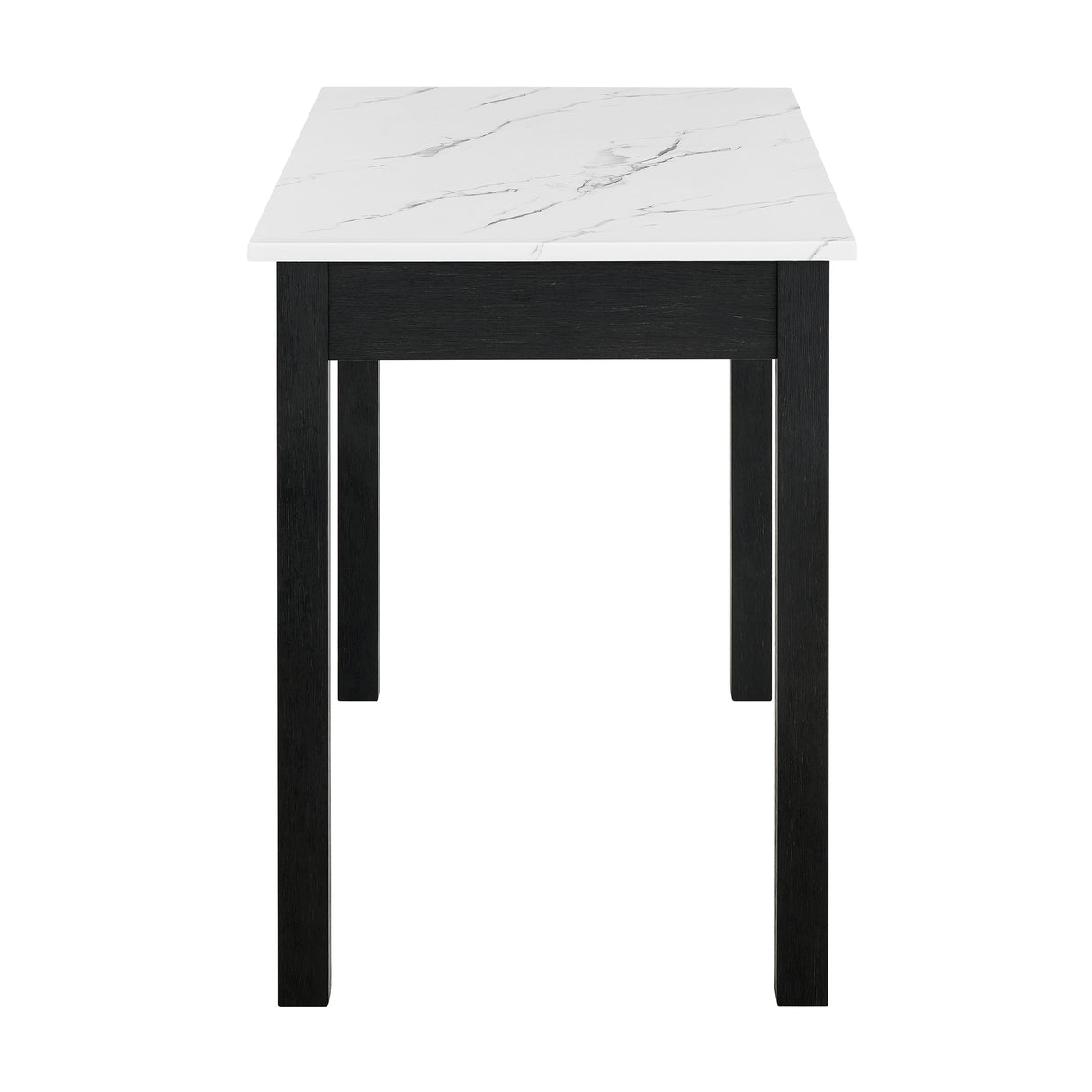 Rylee Black Faux Marble Top Office Desk from Crown Mark - Luna Furniture