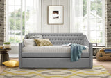 Roland Gray Daybed with Trundle from Homelegance - Luna Furniture