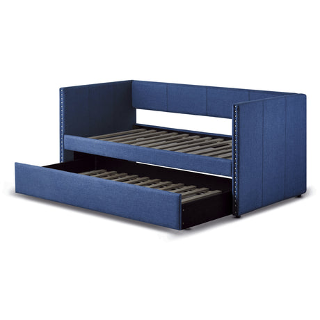 Therese Blue Daybed with Trundle from Homelegance - Luna Furniture
