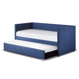 Therese Blue Daybed with Trundle from Homelegance - Luna Furniture