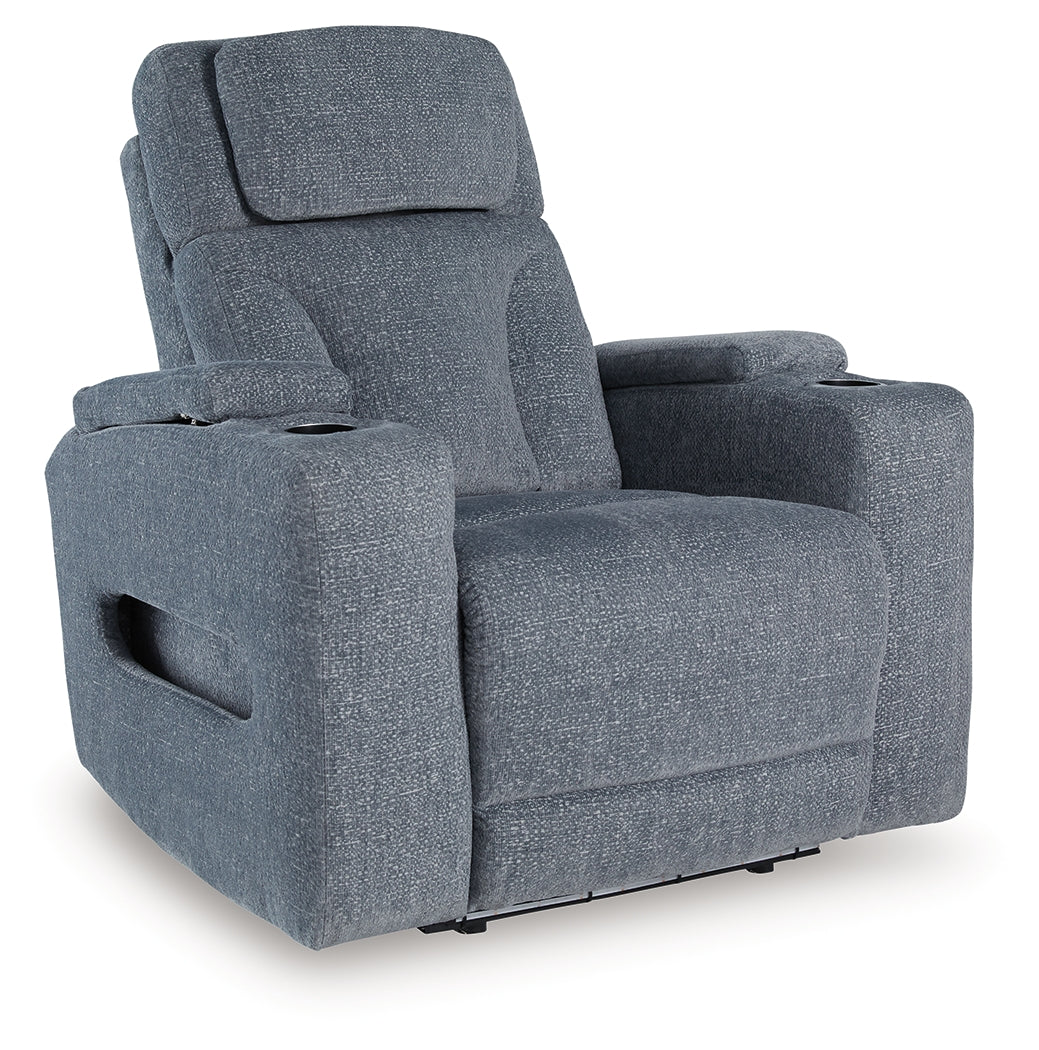 Studio Cave Steel Power Reclining Loveseat and Power Recliner from Ashley - Luna Furniture