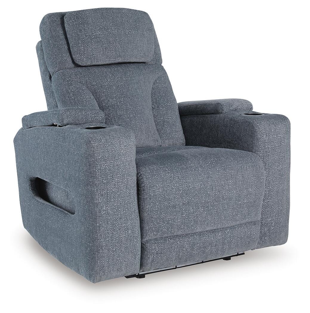Studio Cave Steel Power Reclining Loveseat and Power Recliner from Ashley - Luna Furniture