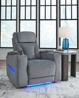 Studio Cave Steel Power Reclining Loveseat and Power Recliner from Ashley - Luna Furniture