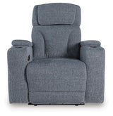 Studio Cave Steel Power Reclining Loveseat and Power Recliner from Ashley - Luna Furniture