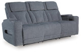 Studio Cave Power Reclining Sofa and Loveseat in Steel from Ashley - Luna Furniture