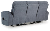 Studio Cave Power Reclining Sofa and Loveseat in Steel from Ashley - Luna Furniture